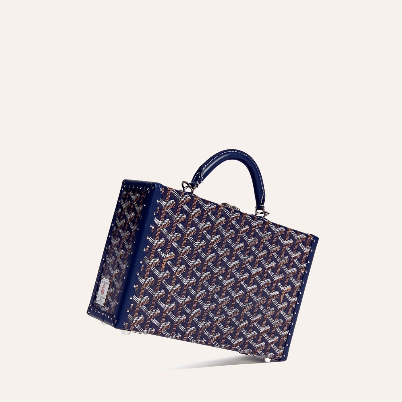 Goyard Grand Hôtel Trunk Bag Navy Blue - Image 3